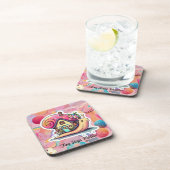 "Geschützt und frei" Getränkeuntersetzer (Rechte Seite)