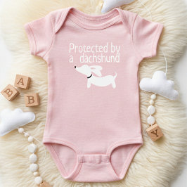 Geschützt von einer Dackel Baby Girl Outfit Baby Strampler