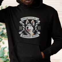Geschützt von einer sibirischen Husky-Hoodie