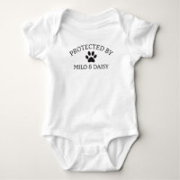 Geschützt von Hund, Bestes Freund-Hund-Shirt, Baby