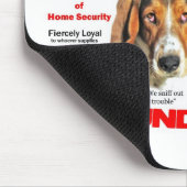 Geschützt von Hunden Mousepad (Ecke)
