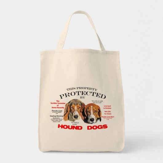 Geschützt von Hunden Tragetasche (Vorne)