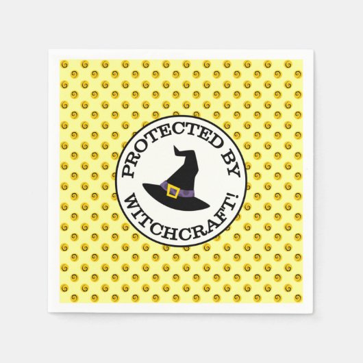 GESCHÜTZT VON WITCHCRAFT! SERVIETTE (Vorderseite)