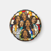 Geschützte Decken und verklebte Glasträume Magnet (Vorne)