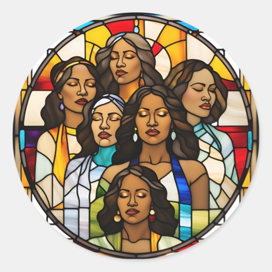 Geschützte Decken und verklebte Glasträume Runder Aufkleber (Vorderseite)