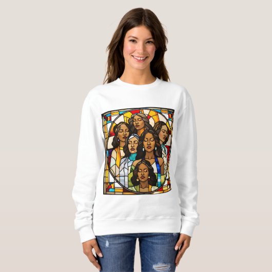 Geschützte Decken und verklebte Glasträume Sweatshirt (Vorne ganz)