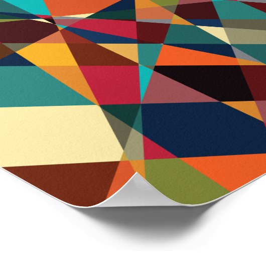 Geschützte geometrische Mitte des Jahrhunderts Mod Poster (Ecke)