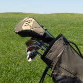 Geschützte Gold Persönliche Initialen Golf Headcover (In SItu)