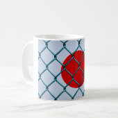 Geschützte japanische Flagge Kaffeetasse (Vorderseite Links)