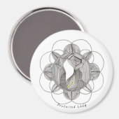 Geschützte Lady Magnet (Vorderseite/Rückseite)