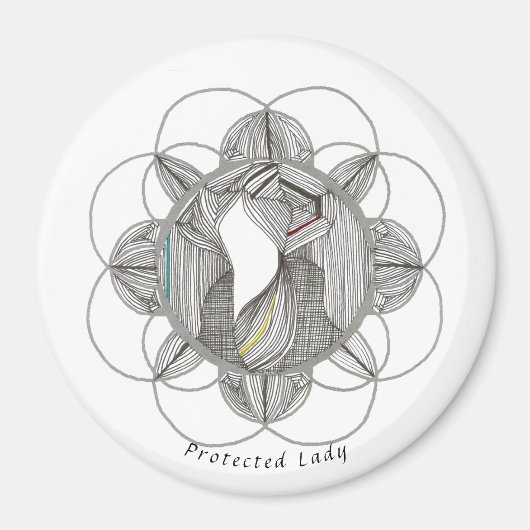 Geschützte Lady Magnet (Vorne)