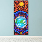 Geschützte Leinwand (Insitu (Holzboden))