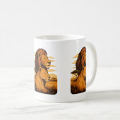 Geschützte Löwentasse - Tasse von Löwen und Löwen (VorderseiteRechts)