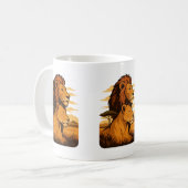 Geschützte Löwentasse - Tasse von Löwen und Löwen (Vorderseite Links)
