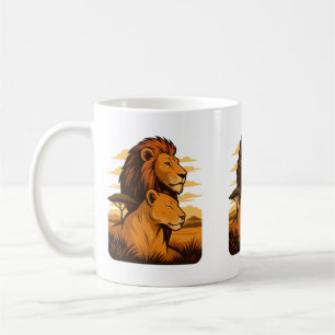Geschützte Löwentasse - Tasse von Löwen und Löwen