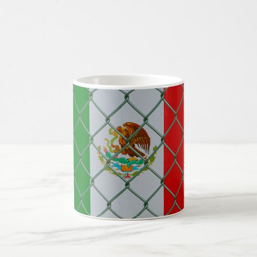 Geschützte mexikanische Flagge Kaffeetasse (Mittel)
