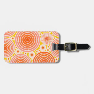Geschützte Räder - orange und gold Gepäckanhänger