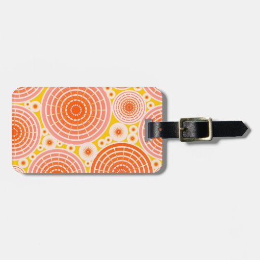 Geschützte Räder - orange und gold Gepäckanhänger (Vorderseite horizontal)
