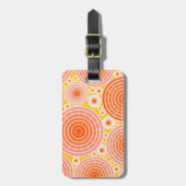 Geschützte Räder - orange und gold Gepäckanhänger (Vorderseite vertikal)
