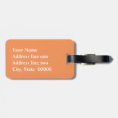 Geschützte Räder - orange und gold Gepäckanhänger (Rückseite horizontal)