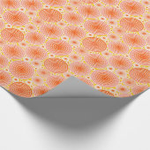 Geschützte Räder - orange und gold Geschenkpapier (Ecke)