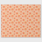 Geschützte Räder - orange und gold Geschenkpapier (Flach)