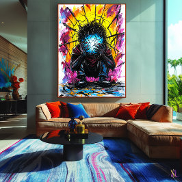 Geschützte Reflektionen - surreale expressionistis Poster