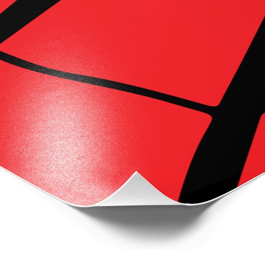 Geschützte rote Reflektion Fotodruck (Ecke)