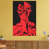 Geschützte rote Reflektion Leinwanddruck (Insitu (Wohnzimmer))