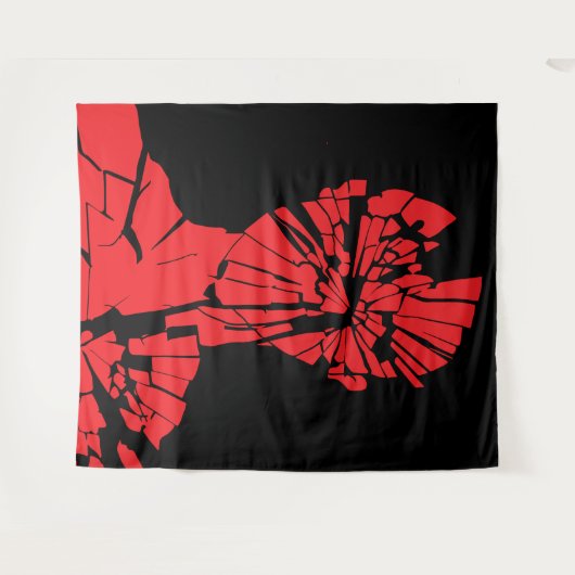 Geschützte rote Reflektion Wandteppich (Vorderseite (Horizontal))