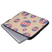 Geschützte und stilvolle Argumente für Baseball-Lü Laptopschutzhülle (Vorne Knopf)