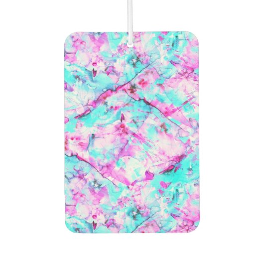 Geschütztes Blossom Ein farbenfroher Lichtdesign Autolufterfrischer (Vorderseite)