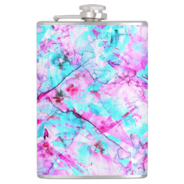 Geschütztes Blossom Ein farbenfroher Lichtdesign Flachmann