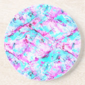 Geschütztes Blossom Ein farbenfroher Lichtdesign Getränkeuntersetzer (Vorne)