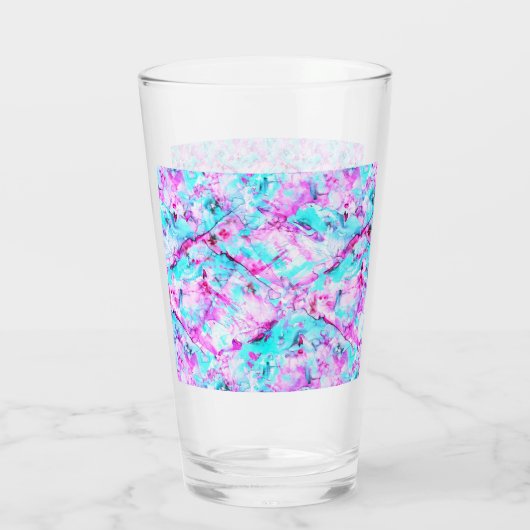 Geschütztes Blossom Ein farbenfroher Lichtdesign Glas (Rückseite)