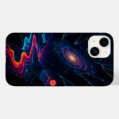 Geschütztes Glas Galaxy Illusion iPhone Case (Rückseite (Horizontal))