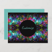 Geschütztes Glas Spirale Postkarte (Vorne/Hinten)