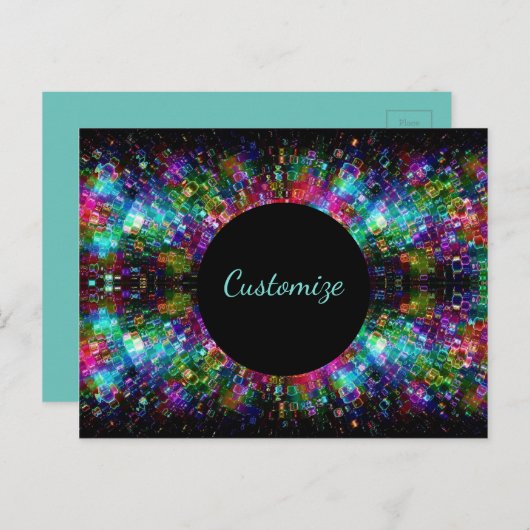 Geschütztes Glas Spirale Postkarte (Vorne/Hinten)