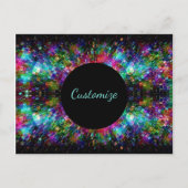 Geschütztes Glas Spirale Postkarte (Vorderseite)