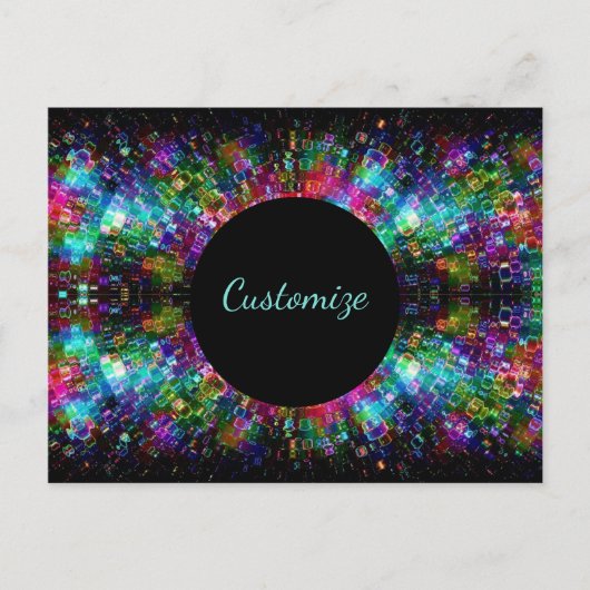 Geschütztes Glas Spirale Postkarte (Vorderseite)