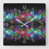 Geschütztes Glas Spiralwand Wand Uhr (Vorderseite)