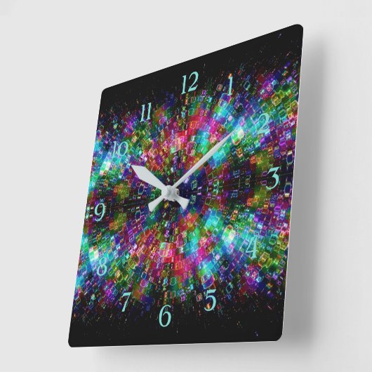 Geschütztes Glas Spiralwand Wand Uhr (Winkel)