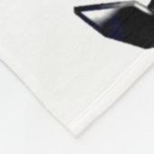 Geschütztes Herz Version 2 Rot und Schwarz Fleecedecke (Ecke)