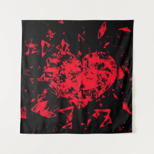 Geschütztes Herz Wandteppich (Vorderseite)