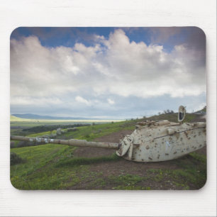 Geschützturm eines israelischen Panzers zeigt auf  Mousepad