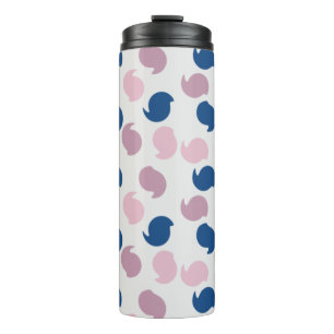 Geschwächte Kreise Muster Design Thermal Tumbler Thermosbecher