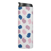 Geschwächte Kreise Muster Design Thermal Tumbler Thermosbecher (Nach rechts gedreht)