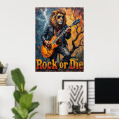 Geschwächte Rhythmen: Löwensche Baumgestüme Poster (Heimbüro)