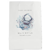 Geschwächte Unterwasser-Krabbenkoralle Nautical Ba Mittlere Geschenktüte (Rückseite)