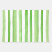 Geschwächtes Grün/Weiß Kleeblatt Set von 3 Geschenkpapier Set (Vorderseite 2)